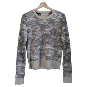 Jason Wu Spacedye Knit Textured Crewneck Pullover Sweater, Women's Size XS